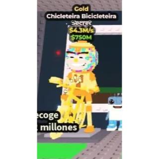 CHICLETEIRA BICICLETEIRA GOLD 4.3M/S - STEAL A BRAINROT - FAST DELIVERY 