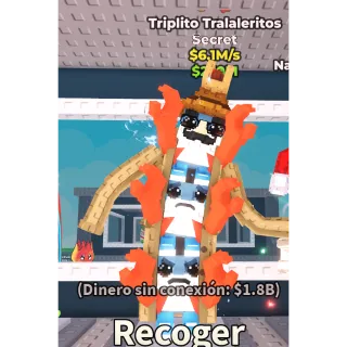 TRIPLITO TRALALERITOS 6.1M/S - STEAL A BRAINROT - FAST DELIVERY