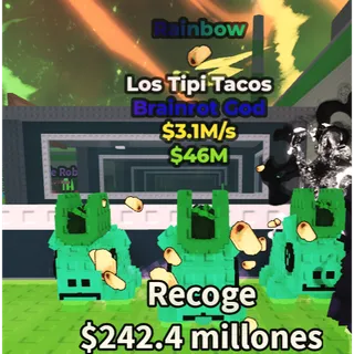 LOS TIPI TACOS RAINBOW 3.1M/S - STEAL A BRAINROT - FAST DELIVERY