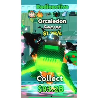 ORCALEDON RADIOACTIVE 1.2B/S - STEAL A BRAINROT - FAST DELIVERY