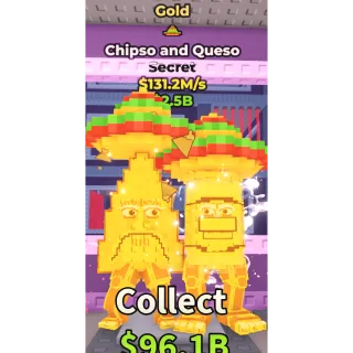 CHIPSO AND QUESO GOLD 131.2M/S - STEAL A BRAINROT - FAST DELIVERY