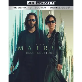 The Matrix Resurrections 4K UHD WB.com/redeemmovie