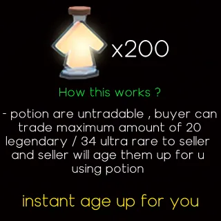 Age Up Potion x200