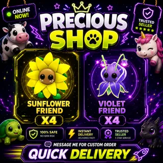 SUNFLOWER FRIEND + VIOLET FRIEND 