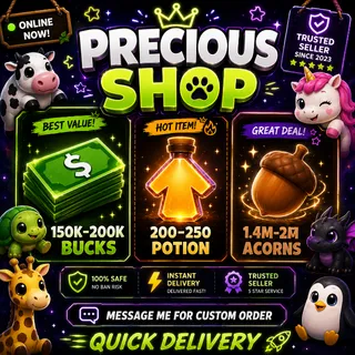 ✅ADOPT ME] - 140K+ BUCKS + 200+ AGE-UP POTIONS ACCOUNT