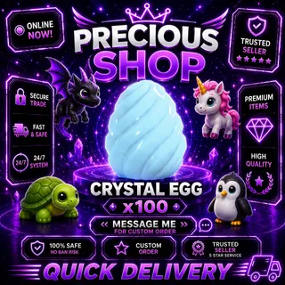 crystal egg x100