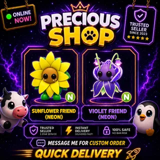 SUNFLOWER FRIEND+VIOLET FRIEND NEON 