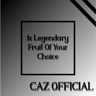 1x Legendary Fruit Of Your Choice | Roblox GPO