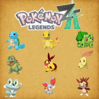 ✨️  Shiny Alpha 6IV Starters Bundle ✨️  Pokemon ZA