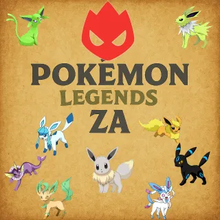 Pokemon ZA All Shiny ALPHA Eeveelutions