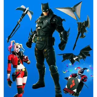 Armored Batman Zero Set Bundle REGION FREE FORTNITE 7 ITEMS