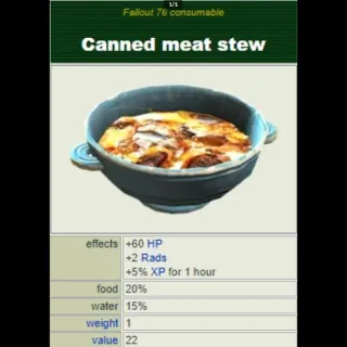 50 Canned Meat Stew