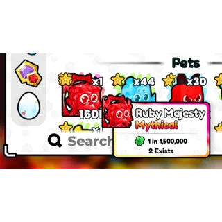 Pet universe NEW Ruby Majesty Mythical 160k Damage