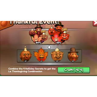 Brainrot Evolution Guaranteed Event Thanksgive Secrets See Description Pi Pi Pe Pe Po Po  or  Ke ka ki ko  or +++