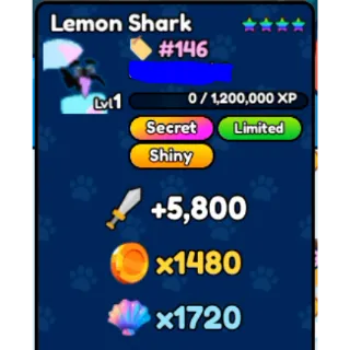 LEMON SHARK PET CATCHERS 