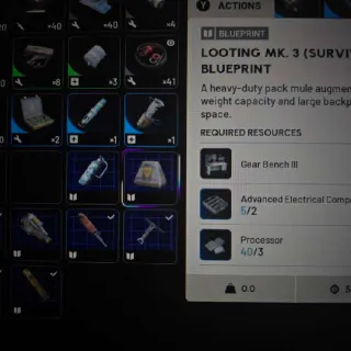 Combat Mk3 (Survivor) Blueprint Deluxe Bundle + Vita Spray Blueprint