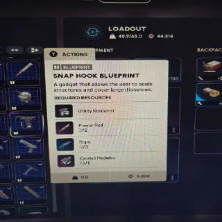 Snap Hook Blueprint