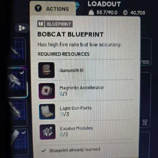 Bobcat Blueprint