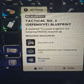 Tactical Mk3 Defensive Blueprint