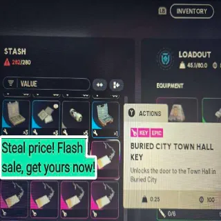 Arc Raiders 5x Buried City Town Hall Key