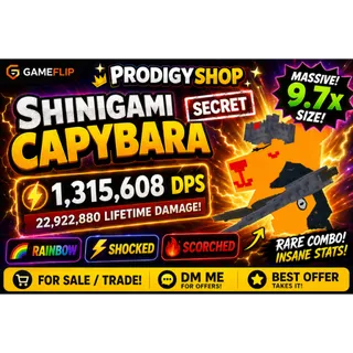 SHINIGAMI CAPYBARA 1.3m DPS 9.7x SIZE | CAPYBARA VS PLANTS | CHEAP | LEGIT | FAST DELIVERY