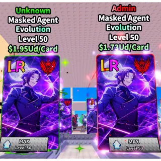BUNDLE PACK MASKED AGENT UNKNOW AND ADMIN EVOL CARD | ANIME CARD FARM | FAST DELIVERY | CHEAP