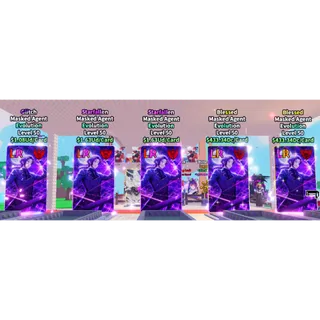 BUNDLE PACK  MASKED AGENT 2 SF 2 BLESSED 1 GLITCH EVOL CARD| ANIME CARD FARM | FAST DELIVERY | CHEAP