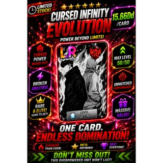 ADMIN CURSED INFINITY 15.66Dd/Card | ANIME CARD FARM | FAST DELIVERY | CHEAP 