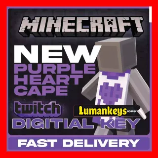 Minecraft Purple Heart Cape JAVA & Bedrock