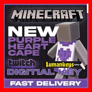 Minecraft Purple Heart Cape JAVA & Bedrock
