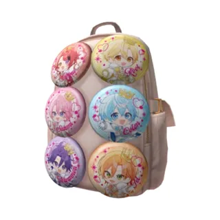 Strawberry Prince Tin Badge Backpack Code