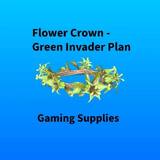 Flower Crown - Green Invader