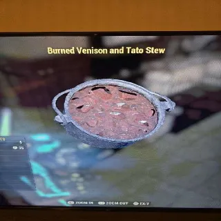 Burned Venison and Tato