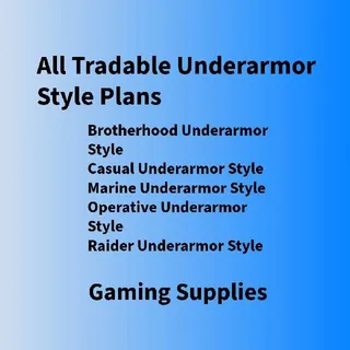 All Tradable Underarmor Style Plans (Fast Delivery)