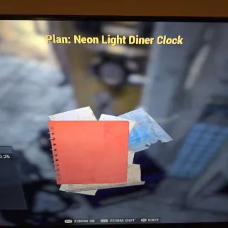 Neon Light Diner Clock