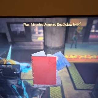 Mounted Armored Deathclaw Head