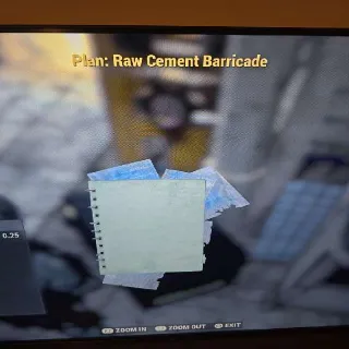 Raw Cement Barricade