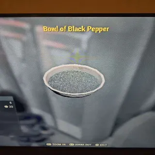 Bowl of Black Pepper