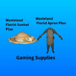 Wasteland Florist Apron And Sunhat