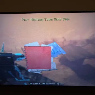 Highway Town Guns Sign