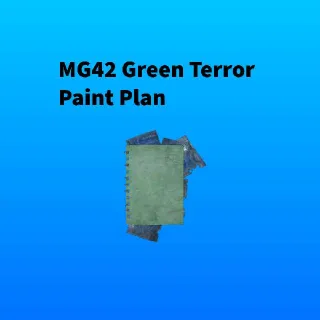 MG42 Green Terror Paint Plan