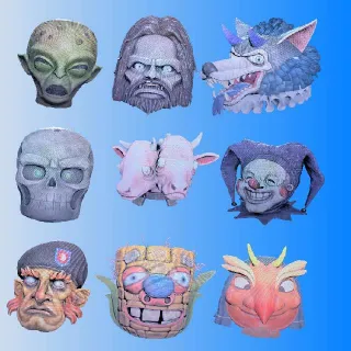 All Non-Glowing Fasnacht Masks