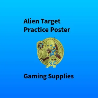 Alien Target Practice Poster