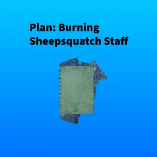 Burning Sheepsquatch Staff