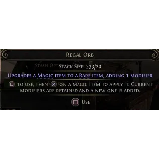 100 Regal Orbs - Path Of Exile 2