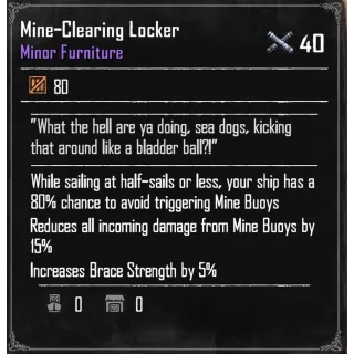 Mine Clearing Locker Skull and Bones