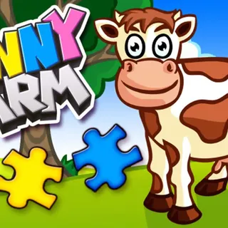 Funny Farm Animal Jigsaw Puzzle - Switch Europe - Full Game - Instant