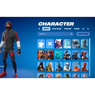 Fortnite account rare skins! [iconic+merry mint]