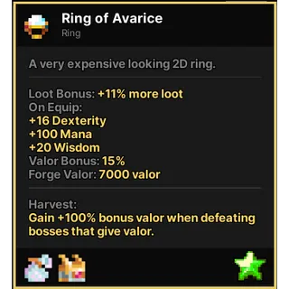 Ring of Avarice | Pixel Quest