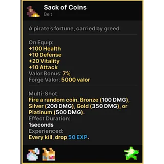 Sack of Coins | Pixel Quest